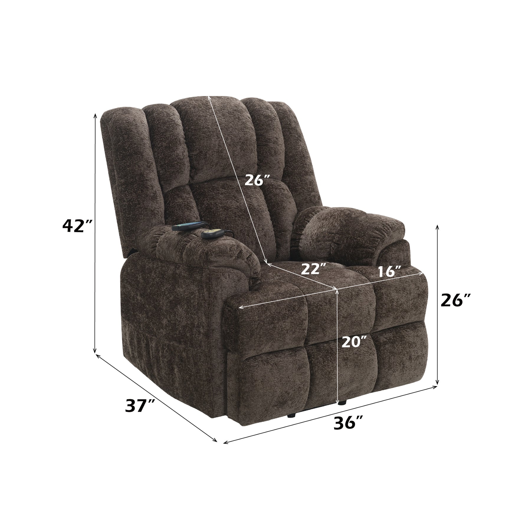 Nairi Power Recliner with Lift and Heating and Massage detail image 20