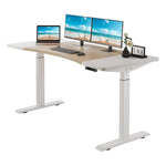 63" x 30" Electric Standing Desk with Splice Board workspace desk setup