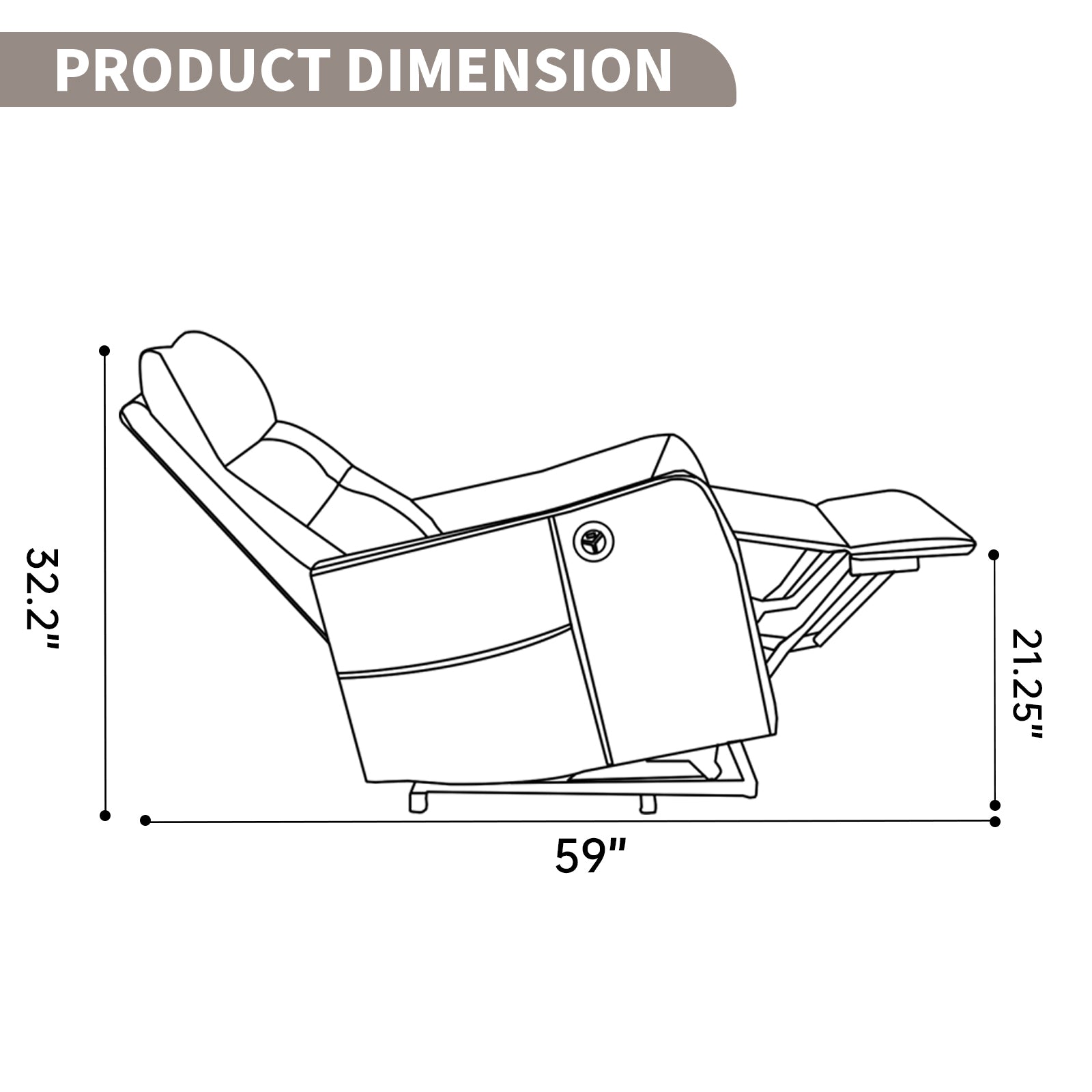 Single Motor Power Lift Recliner Chair with Massage & Heat detail image 72