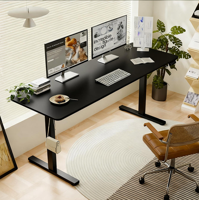 55" x 24" Electric Standing Desk workspace desk setup