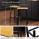 53 in. Farmhouse Kitchen Island with Power Outlet & Stools product view 106