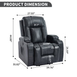 PU Infinite Position Up to 350 lb Single Motor Power Lift Recliner Chair detail image 13