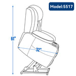 Dual-Motor Leather-Air Power Lift Recliner detail image 88