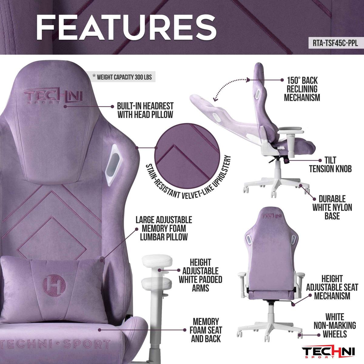 Techni Sport TSF45C Ergonomic Office Chair product image 15