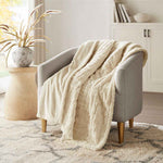 Oversized 50" x 70" Faux Fur Heated Throw detail image 7