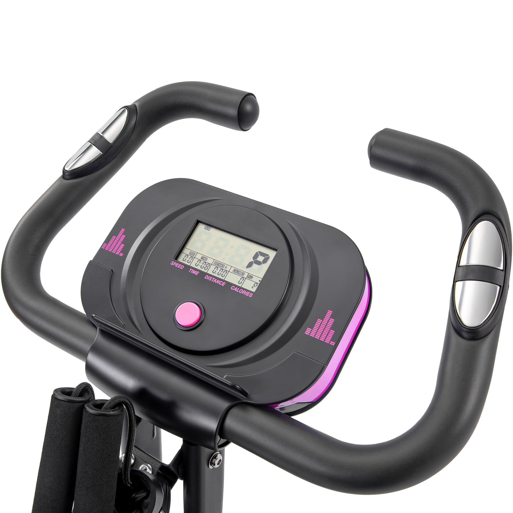 Folding Stationary Bike with 16-Level Magnetic Resistance, 300 lb Capacity detail image 14