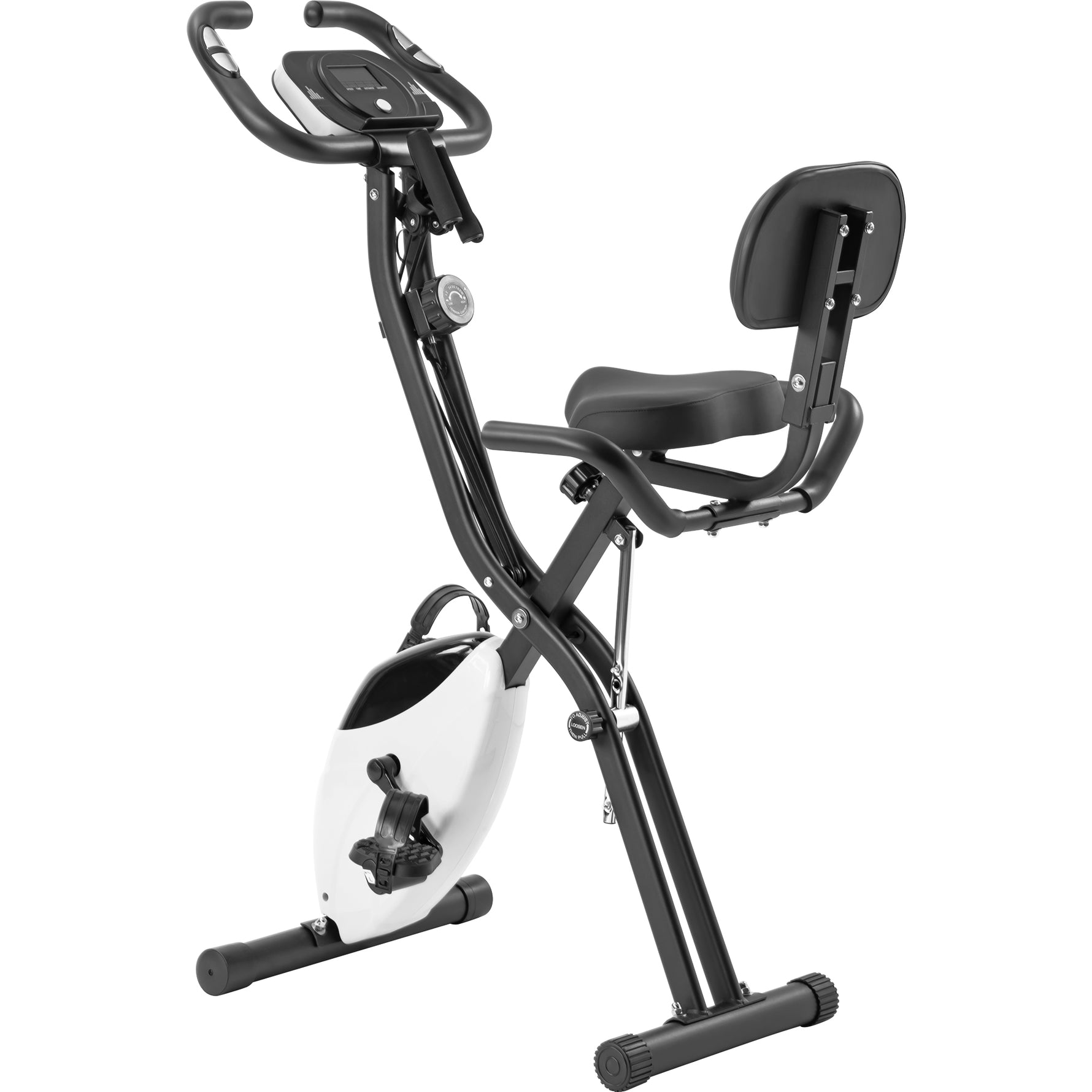 Folding Stationary Bike with 16-Level Magnetic Resistance, 300 lb Capacity detail image 48