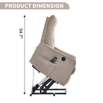 Single Motor Power Lift Recliner Chair with Massage & Heat detail image 33
