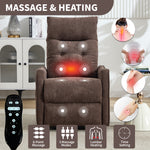 Chenille Single-Motor Power Lift Recliner with Massage & Heat detail image 24