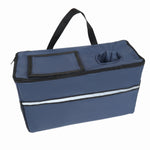 3-in-1 Folding Wagon Cart with Bench Seat & Storage for workshop, garage, storage, or utility use