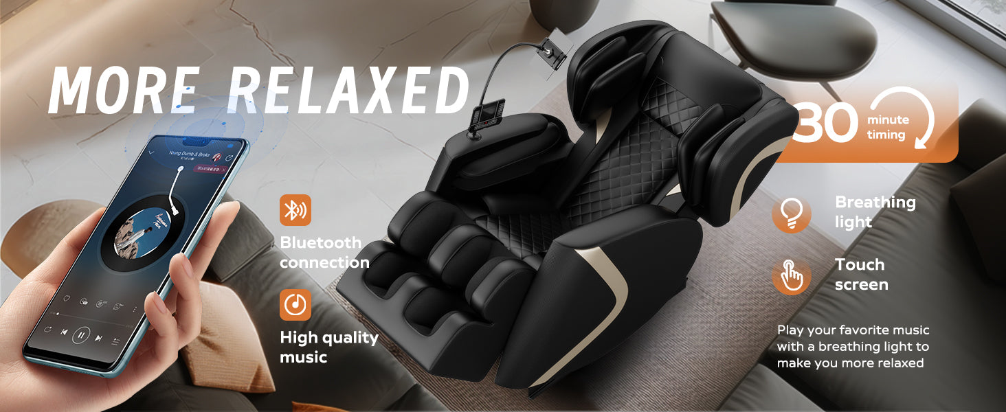 Zero Gravity Massage Chair with Bluetooth Speakers detail image 17