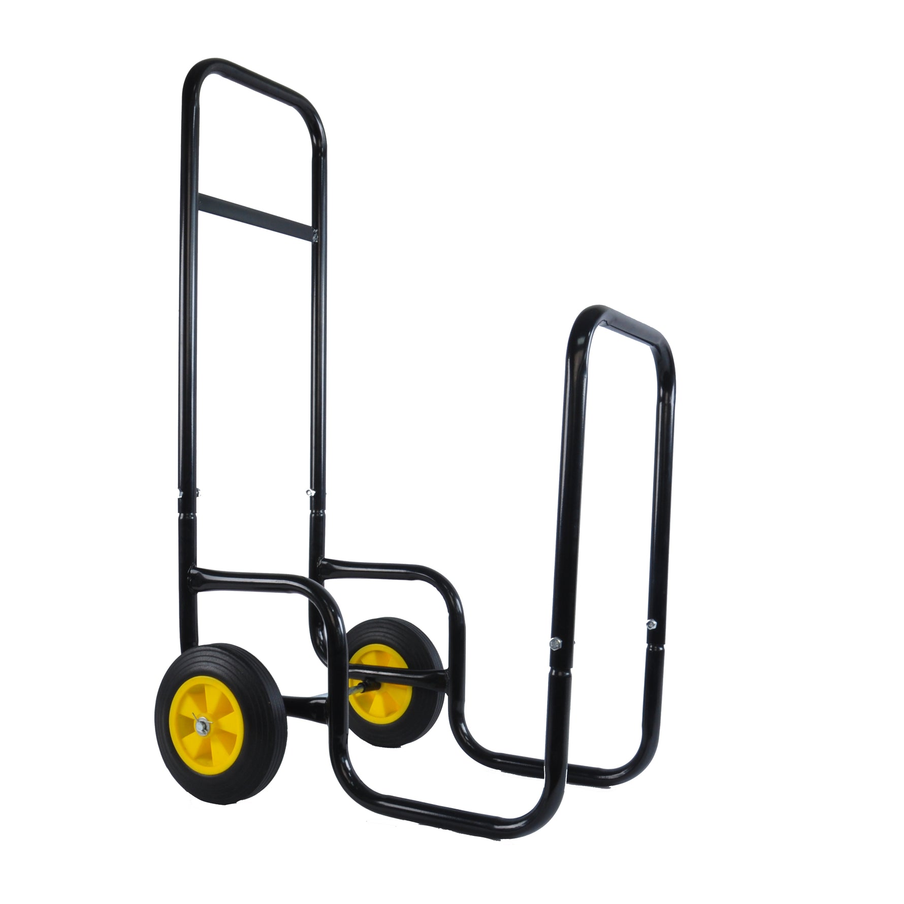 Rolling Steel Firewood Log Cart & Storage Rack for workshop, garage, storage, or utility use