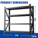 Heavy Duty Metal Adjustable Garage Shelving Unit, 4000lb Capacity Industrial Storage Rack for workshop, garage, storage, or utility use