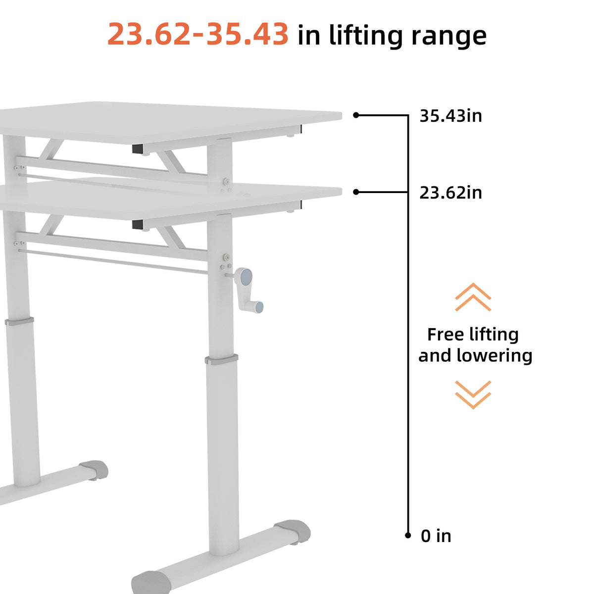 Height Adjustable Study Desk for Home Office workspace desk setup