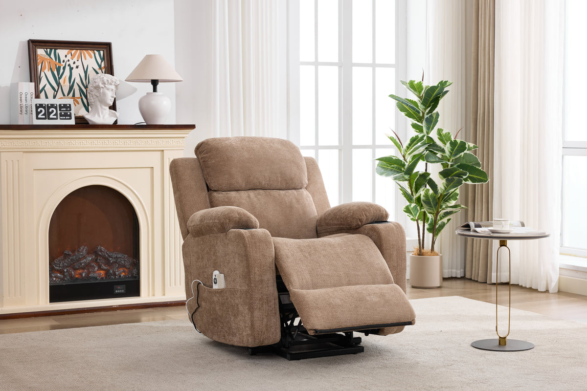 Dual-Motor Leather-Air Power Lift Recliner detail image 125