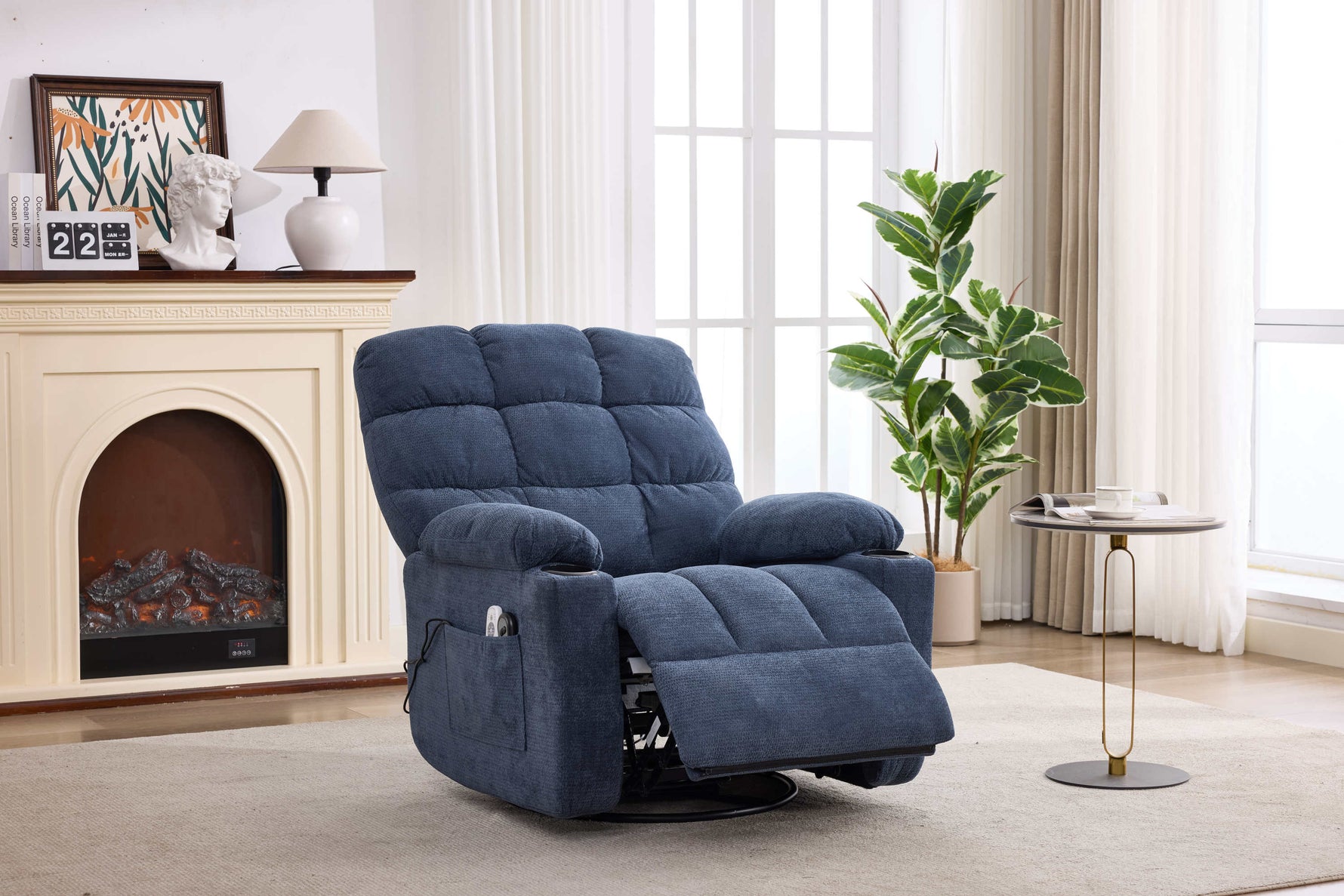 Fabric Heat & Massage Recliner detail image 33