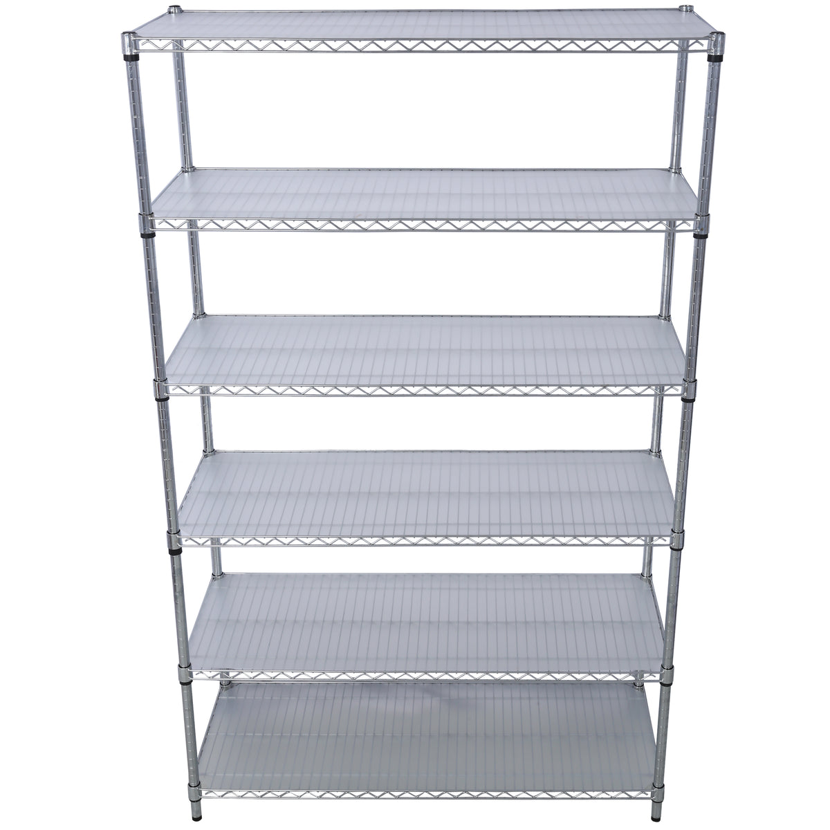 6-Tier NSF Wire Shelving Unit, 6000 lb Capacity for workshop, garage, storage, or utility use