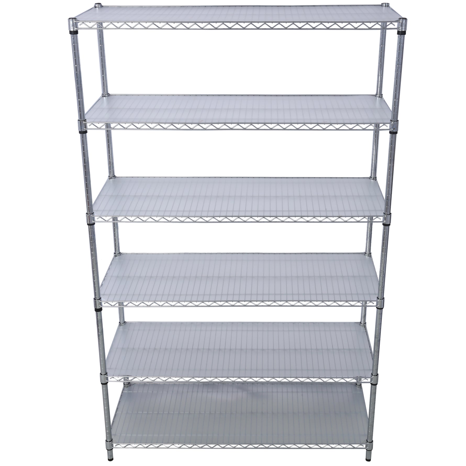 6-Tier NSF Wire Shelving Unit, 6000 lb Capacity for workshop, garage, storage, or utility use