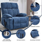 Chenille Dual-Motor Power Lift Recliner, 350 lb Capacity detail image 23