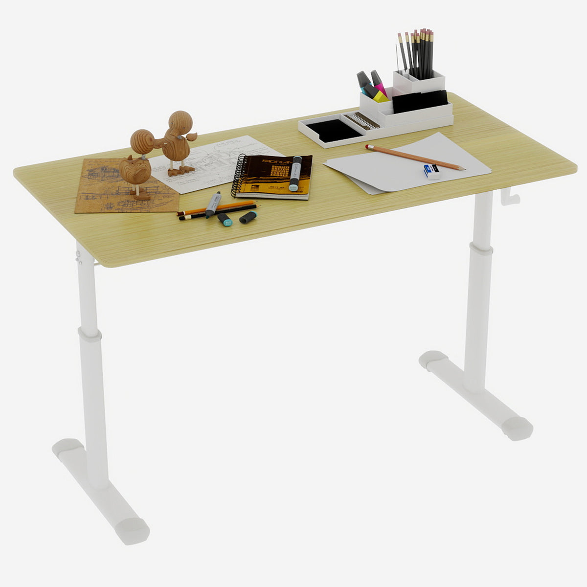 Height Adjustable Study Desk for Home Office workspace desk setup