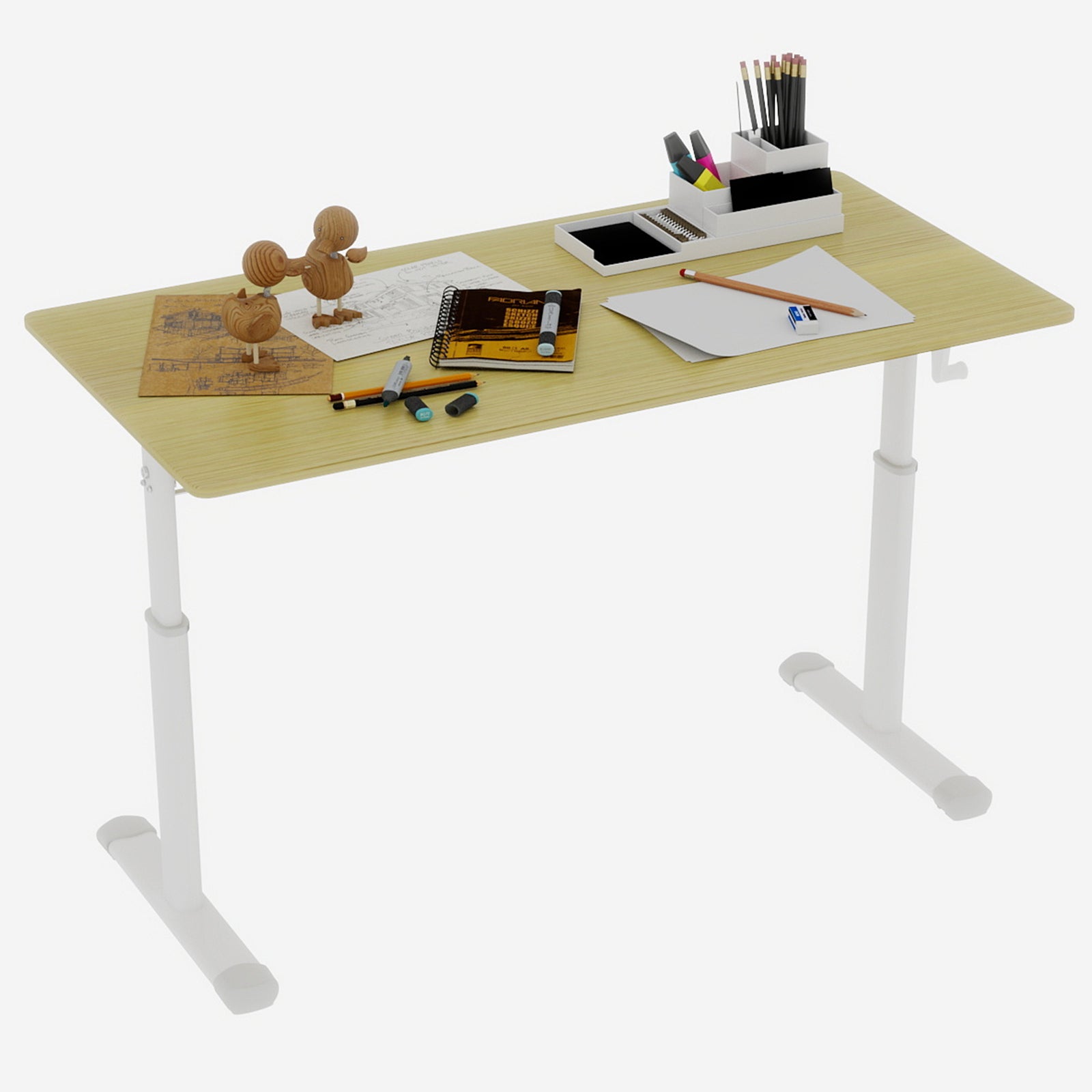 Height Adjustable Study Desk for Home Office workspace desk setup