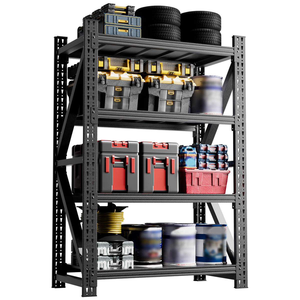 Heavy-Duty Adjustable Garage Shelving for Warehouse Storage for workshop, garage, storage, or utility use