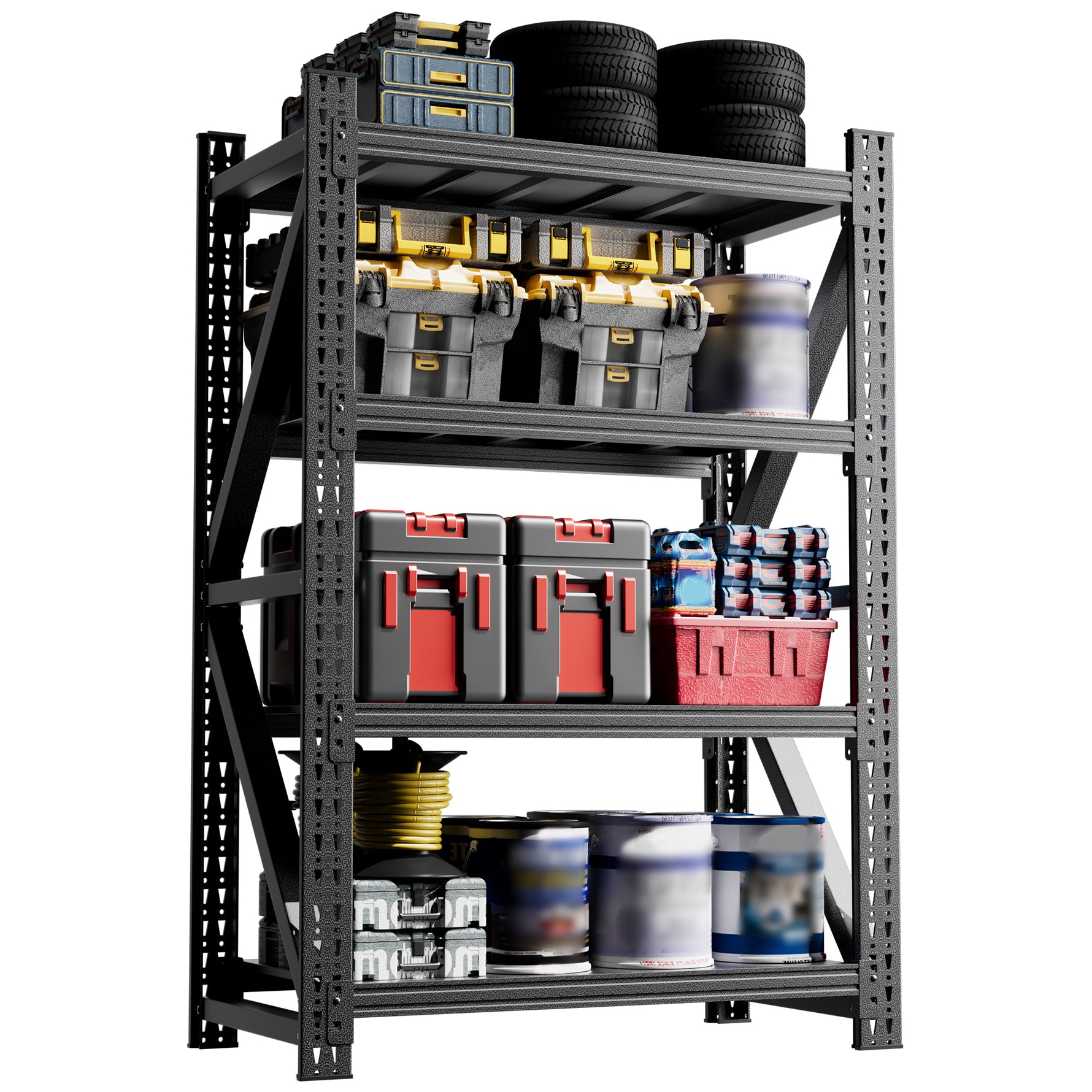 Heavy-Duty Adjustable Garage Shelving for Warehouse Storage for workshop, garage, storage, or utility use