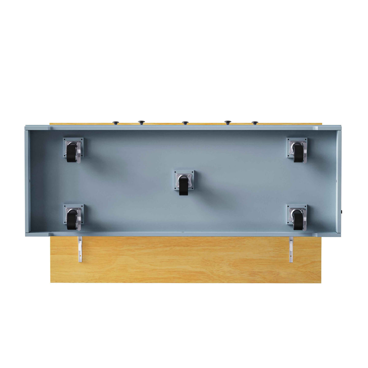 53 in. Farmhouse Kitchen Island with Power Outlet & Stools product view 85