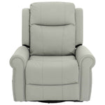 Modern PU Leather Manual Recliner Chair with 270° Swivel, Massage detail image 20