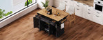 54 in. Rolling Kitchen Island with Drop Leaf & Storage product view 61