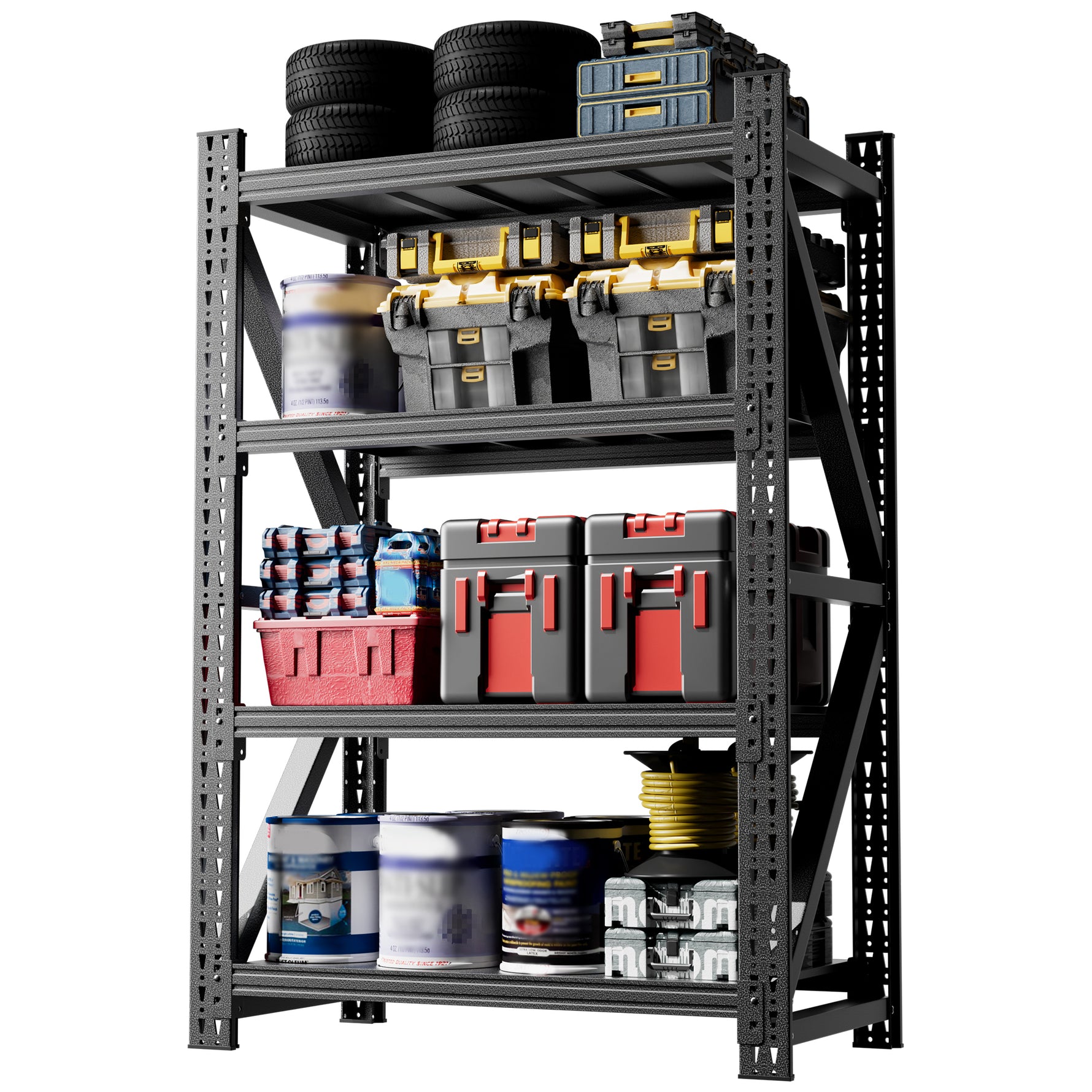 Heavy-Duty Adjustable Garage Shelving for Warehouse Storage for workshop, garage, storage, or utility use