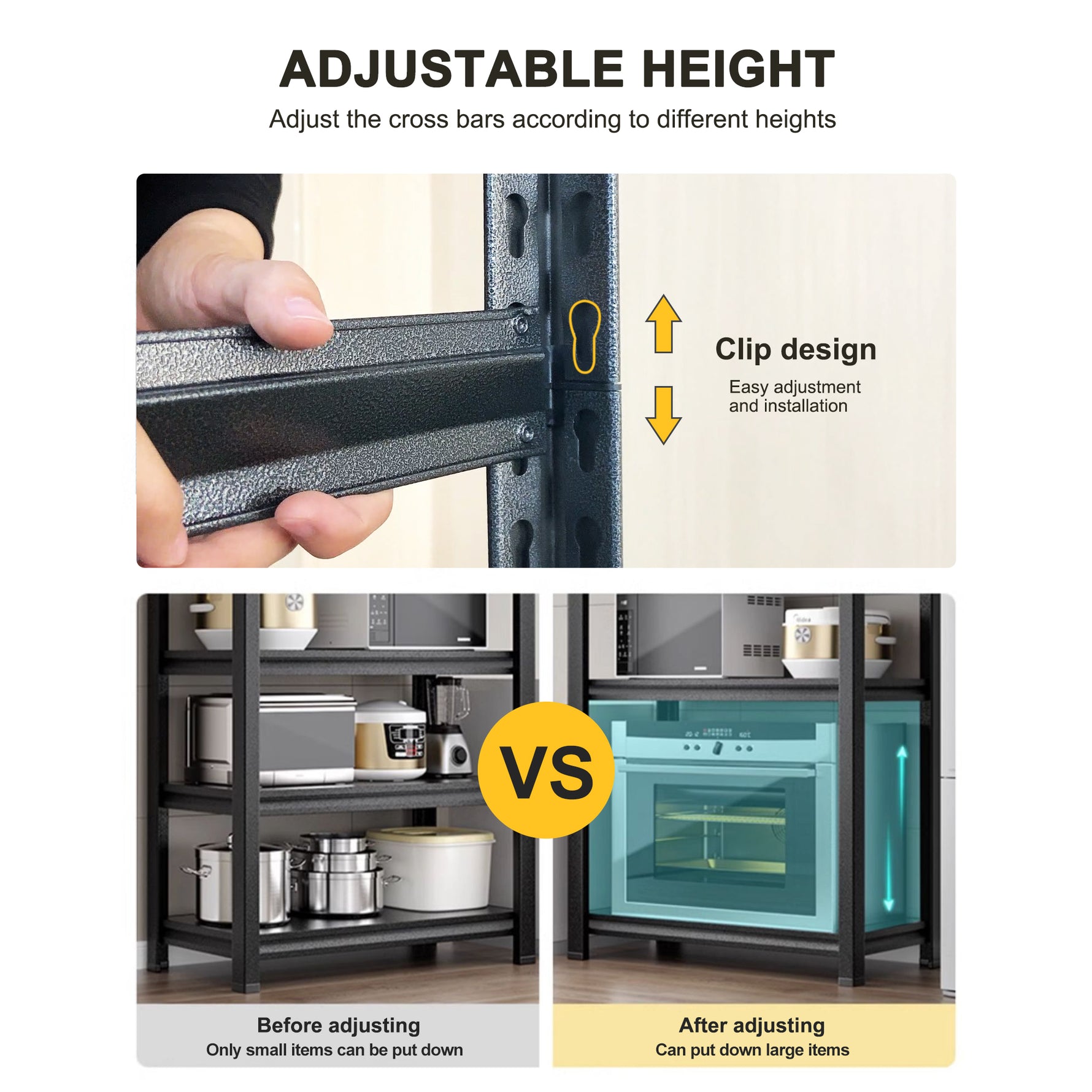 Heavy-Duty Adjustable Metal Storage Shelving Units for workshop, garage, storage, or utility use