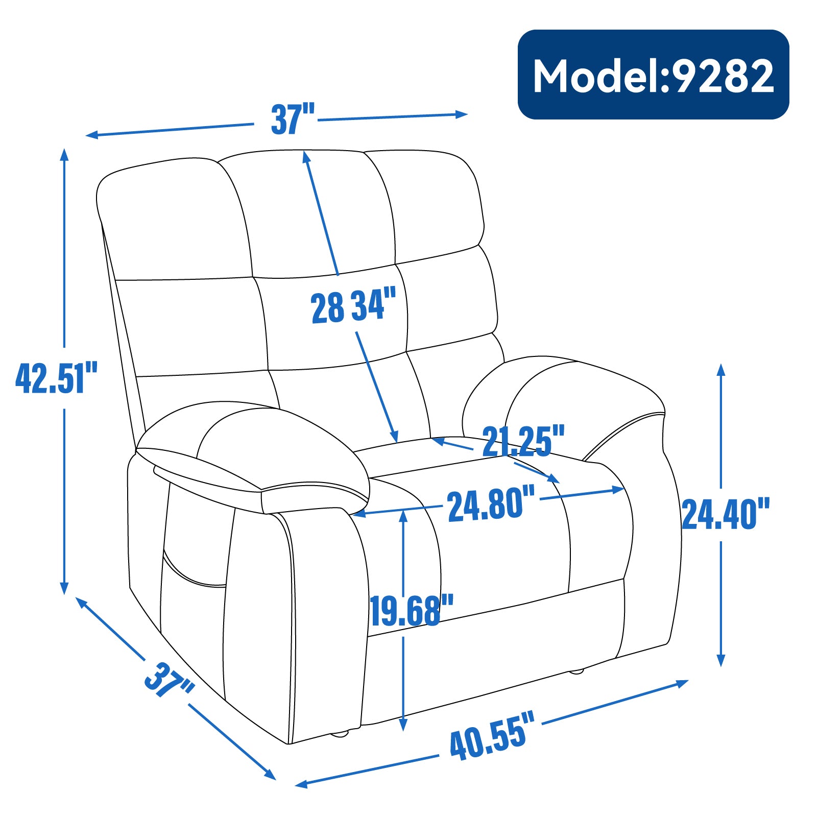 Dual-Motor Lift Recliner with Heat & Massage, 350 lb Capacity detail image 34