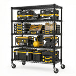 3300 lb Capacity Industrial Metal Shelving Units for workshop, garage, storage, or utility use