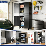 Metal Storage Cabinet with Drawer for workshop, garage, storage, or utility use