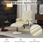 Ergonomic Recliner Chair with Ottoman - 360° Swivel Massage Lounge detail image 7