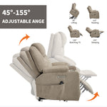 Dual-Motor Leather-Air Power Lift Recliner detail image 9