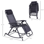 Folding Zero Gravity Rocking Lounge Chair detail image 19