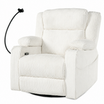 Electric Power Recliner Chair with Heat and Massage, 270° Swivel detail image 14