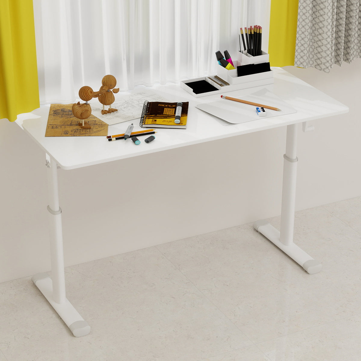 Height Adjustable Study Desk for Home Office workspace desk setup