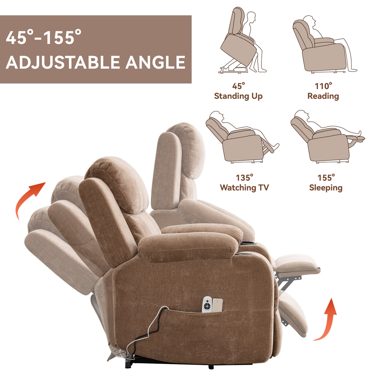 Dual-Motor Leather-Air Power Lift Recliner detail image 102