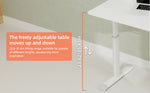 Height Adjustable Study Desk for Home Office workspace desk setup