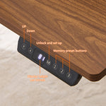 48" x 24" Electric Standing Desk workspace desk setup