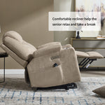 Dual-Motor Leather-Air Power Lift Recliner detail image 6