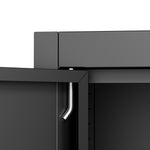 Locking Steel Garage Storage Cabinet with 4 Adjustable Shelves for workshop, garage, storage, or utility use