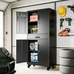 Metal Storage Cabinet with Drawer for workshop, garage, storage, or utility use
