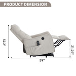Single Motor Power Lift Recliner Chair with Massage & Heat detail image 51