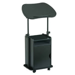 Techni Mobili Sit-to-Stand Laptop Cart with Storage mobile laptop workstation