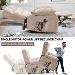 Dual-Motor Lift Recliner with Heat & Massage, 350 lb Capacity detail image 8