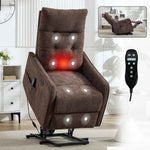 Chenille Single-Motor Power Lift Recliner with Massage & Heat detail image 19